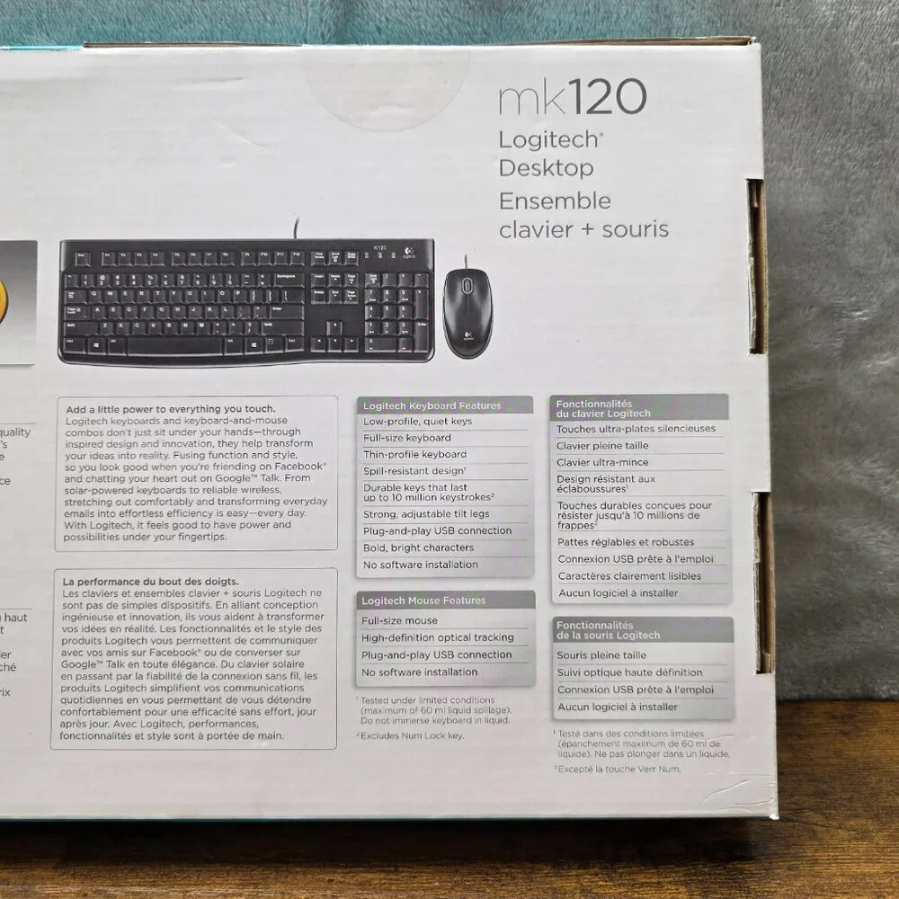 Logitech MK120 Keyboard &‎ Mouse Combo | New